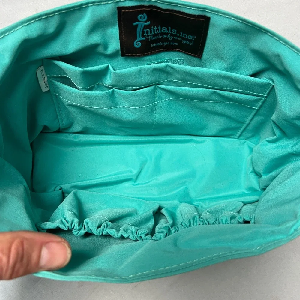 Thirty One Teal Organizer‎ Tote Bag with Pockets Cosmetic, Crafts, Baby Room